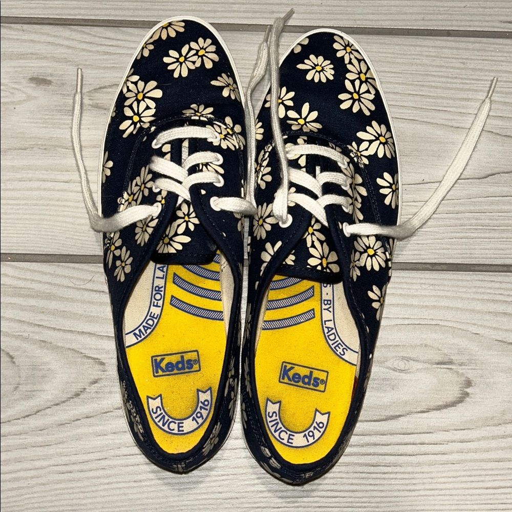 Daisy Keds Sneakers Size 7.5 Keds X Kate Spade Floral Fun